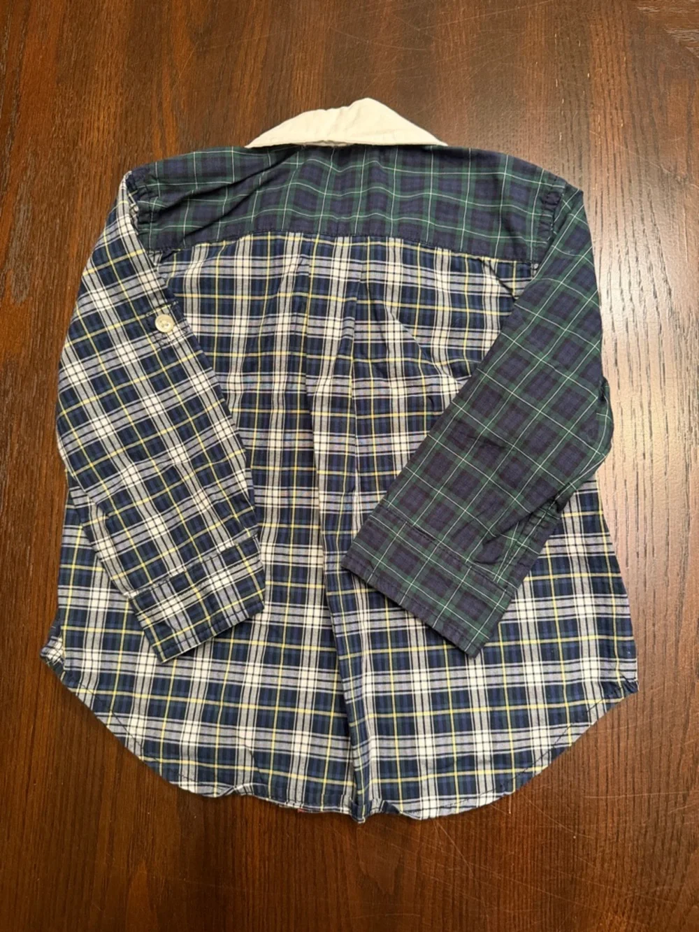 Polo Ralph Lauren Baby Boys Patchwork Plaid Button Down Shirt 12M Cotton